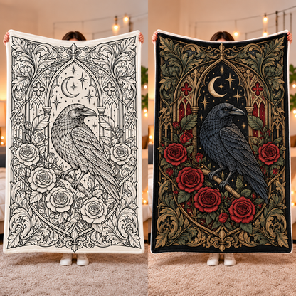 Goth Coloring Blanket