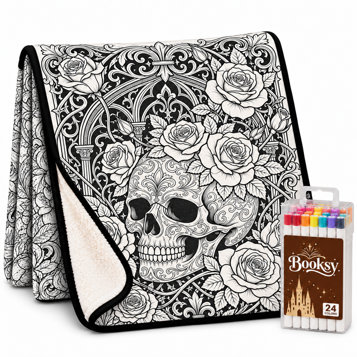 Goth Coloring Blanket