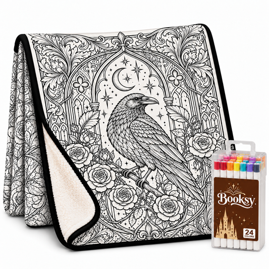 Goth Coloring Blanket